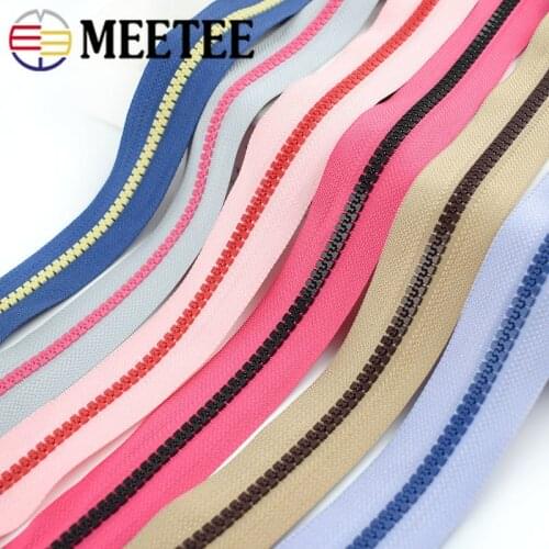 2/5Yards 5# Open-End Resin Zipper For Sewing Eco-friendly Zippers Jackets Coat Down Sleeping Bag Zip DIY Sewing Accessories