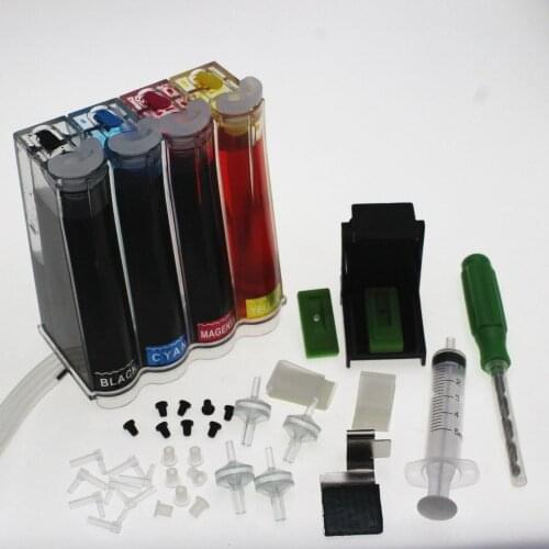 Full ink DIY Ciss Ink kit for HP 122 122XL ink Cartridge For HP Deskjet 1000 1050 1050A 1510 2000 2050 2050A 3000 3050 3050A