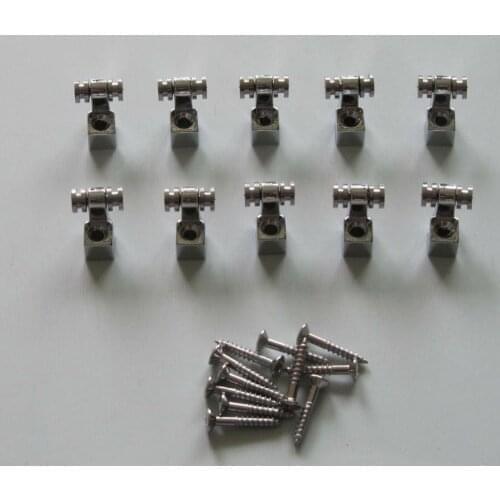 KAISH Pack of 10 Guitar String Retainer Guitar Roller String Trees Chrome