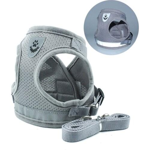Pet chest strap reflective ventilation dog chest strap pet supplies vest type cat dog traction rope dog harness vest