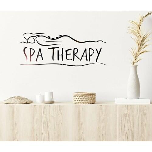 Wall Decal for Spa Therapy Salon Massage Room Wall Decoration Murals Relaxing Stickers Wallpaper Self Adhesive P539