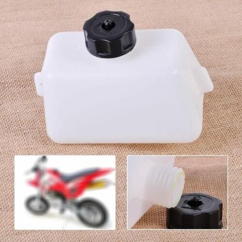 New White 1L Gas Fuel Tank Oiler for 2 Stroke 43cc 47cc 49cc Mini Scooter Quad Dirt Pocket Bike ATV Scooter