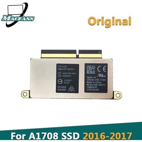 Original A1708 SSD 128GB/256GB/512GB for Macbook Pro Retina 13.3" A1708 Solid State Disk EMC 3164 EMC 2978 2016-2017 Replacement