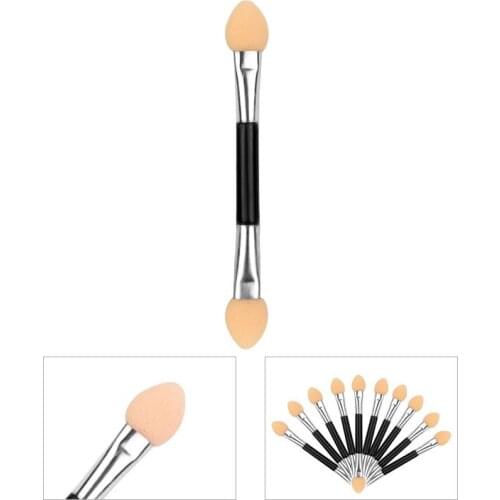 Pro Double-head Sponge Stick Eyeshadow Applicator Double-head Eye Shadow Brushes Beauty Makeup Tools