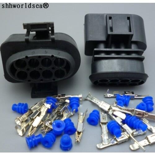 Shhworldsea 8Pin 3.5mm 3A0 973 834 3A0 973 734 Female Male 3A0973834 3A0973734 Waterproof Automobile Electrical Connector Socket