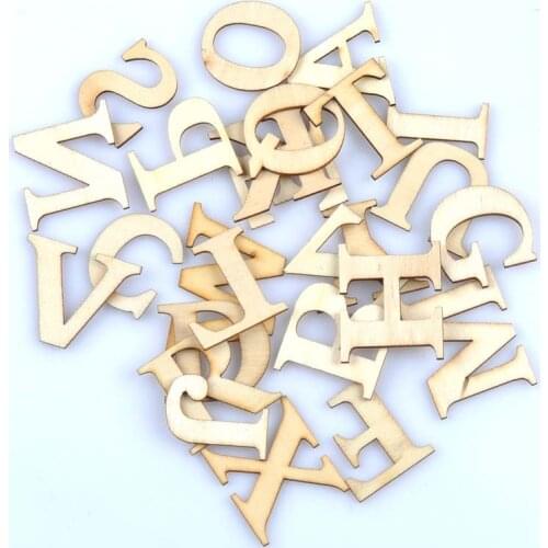 26pcs(1set) 30x33mm letter/alphabet Natural wood Scrapbooking Carft HandmadeAccessories Home Decorations MT1650