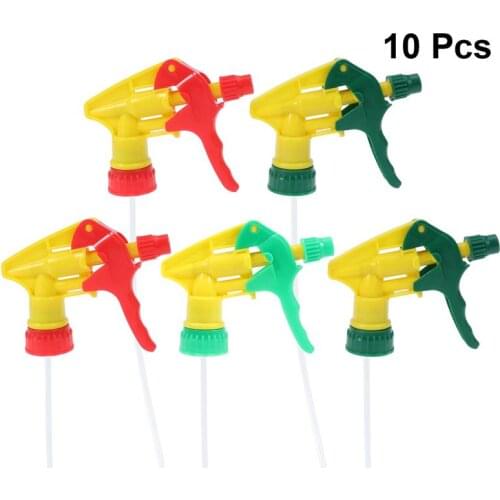 10 Pcs Spray Bottle Trigger Replacement Spray Nozzles Thicken Sprayer Replacement Trigger Spray Tops Spray Heads (Random Color)