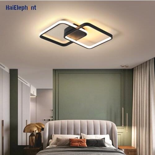 Modern LED Chandelier Lights Dimmable For Bedroom Living Study Dining Room Iron Aluminum Lamps Indoor Lighting Fixture AC90-260V