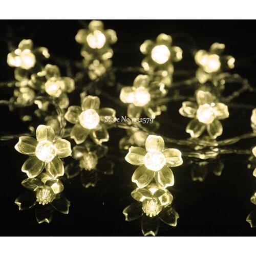 20M 200 LED Fairy String Lights Cherry Blossoms Flower Christmas Wedding Decor luminarias lamps Garland Luces Decorativas