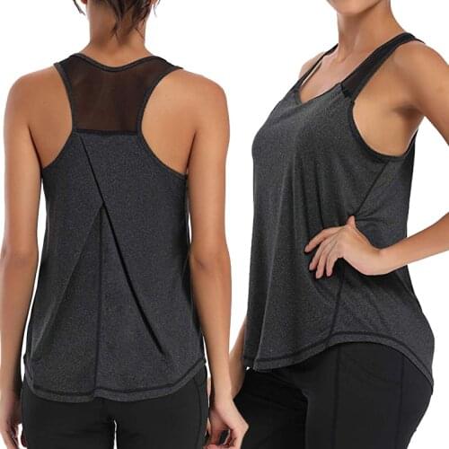 Yoga Vest Women Fitness Shirts Sleeveless Gym Tank Tops Womens Sportswear Quick Dry Breathable Workout Tank Top Running Clothe