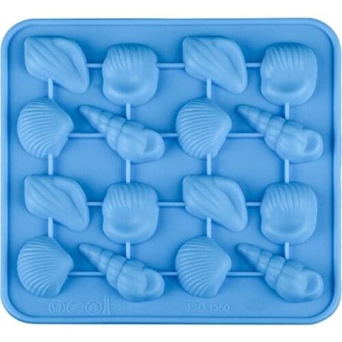 1PCS Shells Shape Silicone Chocolate Mold Cartoon Figre/cake Tools Soap Mold Sugarcraft Cake Decoration Ice Molds E501