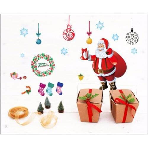 1 x Large Removable Christmas Wall stickers Window Decal Mural Vinyl Home Decor New