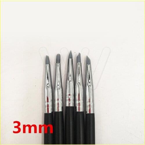 5pcs Dental Tooth Shaping Silicone Pen Adhesive Composite Resin Cement Porcelain 3mm