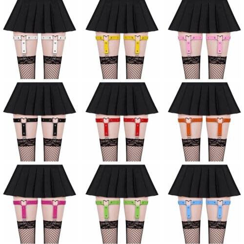 Bdsm Bondage Womens Sexy Elasticity Harness Leg Garter Belts Cosplay Tight Suspender Strap Leg Harness Elastic Thigh Ring Garter