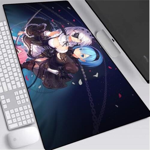 XGZ NieR Anime Sexy Girl Anime Gamer Large Mouse Pad Non-Slip Rubber Mausepad Laptop Keyboard Carpet Desk Mat