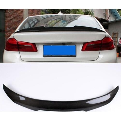 CEYUSOT FOR New BMW G30 Real Carbon Fiber Spoiler Accessories 2018 2019 20 BMW5 Series Sedan Wing Tail PSM Style 525i 530i 540i