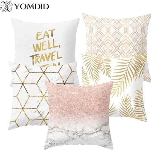Geometric Cushion cover Simple geometric letter Throw Pillow Case Cushion Covers For Sofa Car Home Decorative Pillowcase 45x45cm