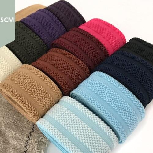 3meters 50mm Width DIY sewing elastic tape Binding Tapes Elastic Band for waist dress waist band elastic belt making