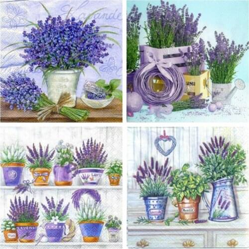 EverShine DIY Diamond Mosaic Full Square Drill Lilac Picture Rhinestones Diamond Painting Flower Cross Stitch Floral Home Decor