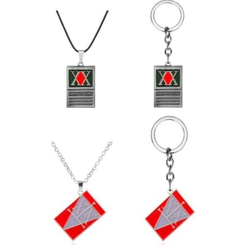 Hunter X Hunter Anime Figures Keychain Necklace HXH Action Figurine Killua Zoldyck Gon Freecss Model Toys Dolls Juguete Status