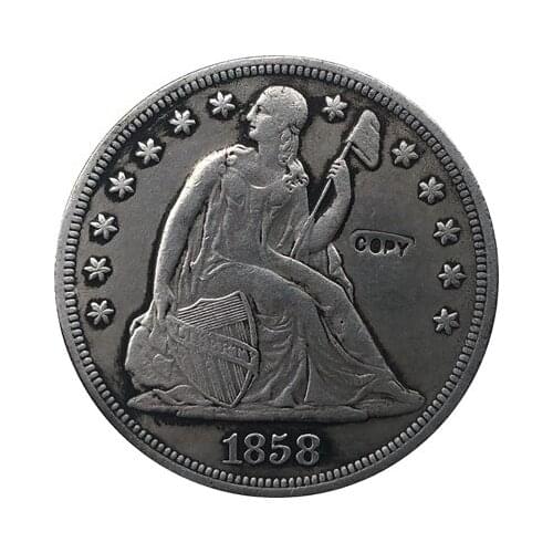 1858 Seated Liberty Dollar COINS COPY