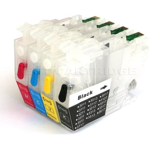LC3211 LC3213 refillable ink cartridge for brother MFC-J890DW J895DW ; DCP-J772DW J774DW , empty with chips