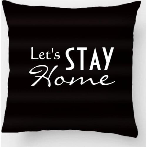 Let"s Stay Home Funny Humorous Pillow Throw Pillow Case Decorative Cushion Cover Pillowcase Customize Gift By Lvsure For Sofa
