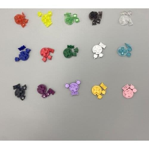 Colorful Buttons Set For Gameboy Pocket for GBP On Off Button AB Buttons D Pads Replacement