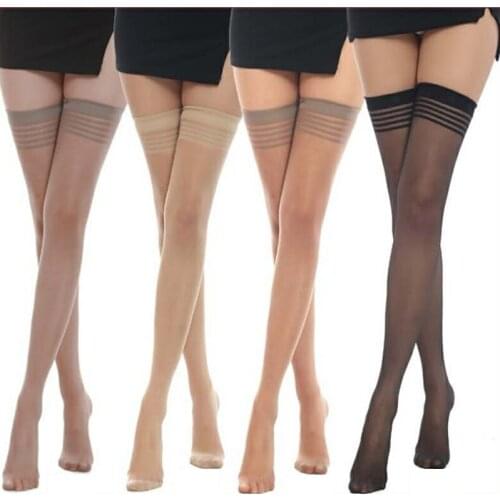 Summer high hose slippery knee thighs slim sexy long tube socks women