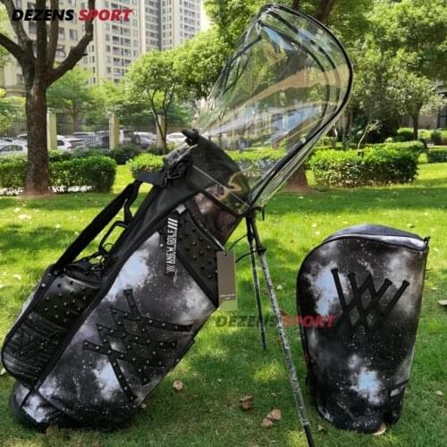 2021 New golf fashion bag mens and womens waterproof golf club bag bag camouflage bag transparent hat golf bracket bag
