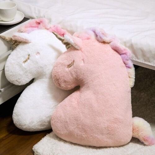 Plush Toy Stuffed Animals Cartoon Unicorn Pillow Soft Cute Doll Kawaii Room Car Decor Birthday Gifts For Girl Kids