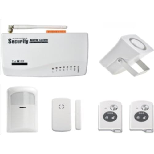 With New Siren and New Remote Control Wireless GSM Alarm System