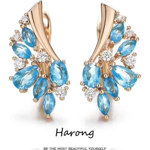 3 Color AAA Natural Zircon Stud Earrings Fashion Classic Red Green Blue Crystal Earrings Jewelry For woman Luxury Accessories