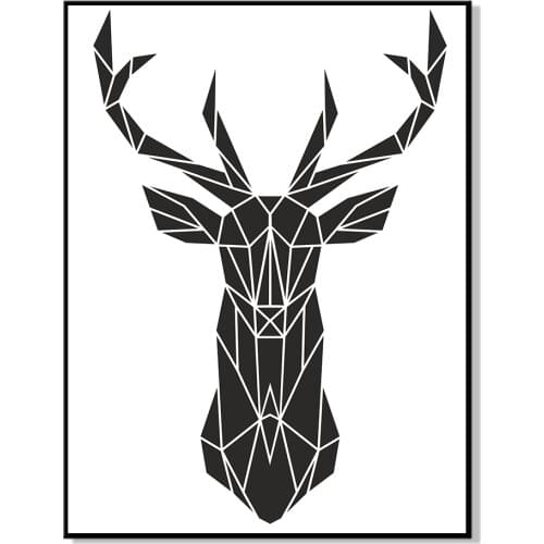 Nordic Poster and Print Scandinavian Pop Art Deer Geometric Minimalist Cuadros Decorativos Oil Painting Canvas for Home Decor