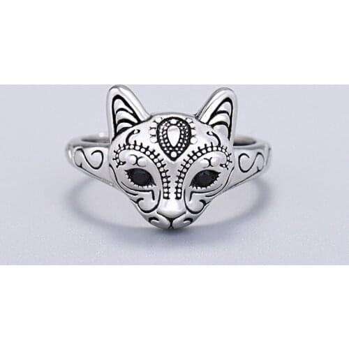 Unique Fashion Creative Design Silver Color Leopard Ring Adjustable Womens Rings Jewelry Accessories Gifts