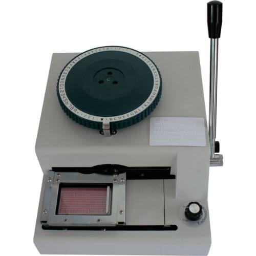 Highly Sophisticated Metal Card Embossing Machine White