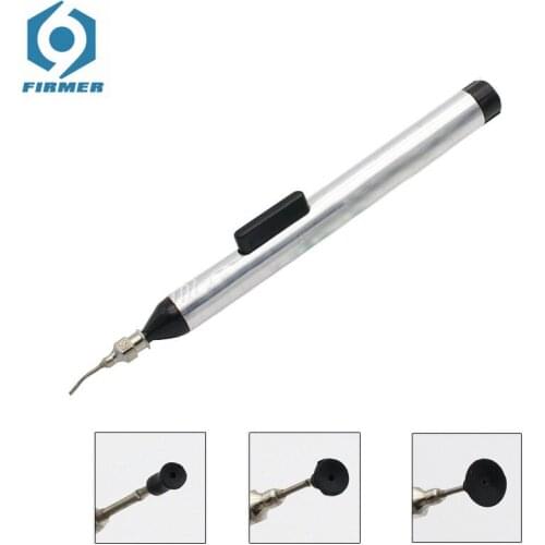 1pc IC SMD Vacuum Sucking Suction Pen Remover Sucker Pump IC SMD Tweezer Pick Up Tool Solder Desoldering with 3 Suction Headers