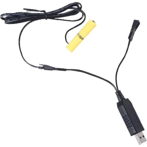 2in1 USB to Dual AAA Battery Eliminator Cable for AAA battery Powered Radio Gameboy Lamp Remote Control Cordless phone