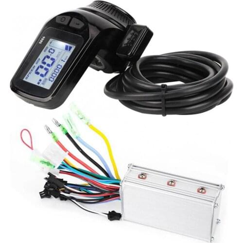 24/36/48V 350W Electric Scooter Motor Controller LCD Display Thumb Throttle Kit