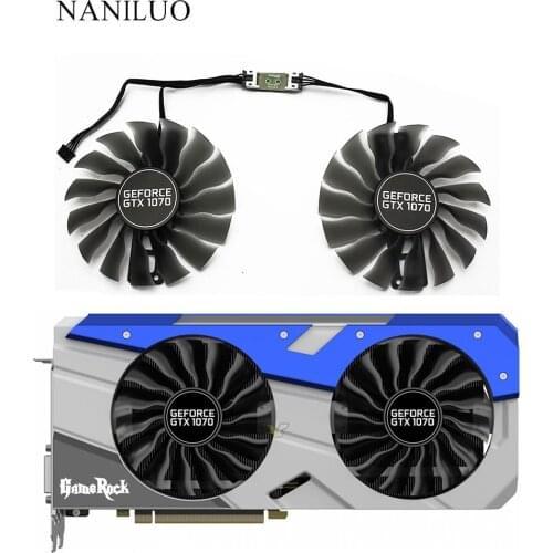 95 мм GAA8S2U GTX 1070 кулер вентилятор для EMTek Palit GTX1070 GameRock Premium Edition графическая карта GPU Вентилятор охлажд