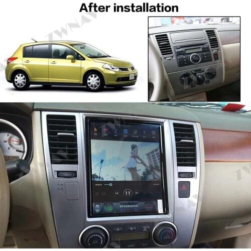 FOR Nissan Tiida Versa 2008-2011 Tesla Style Android 9.0 Big screen car multimedia player gps device radio stereo wifi head unit