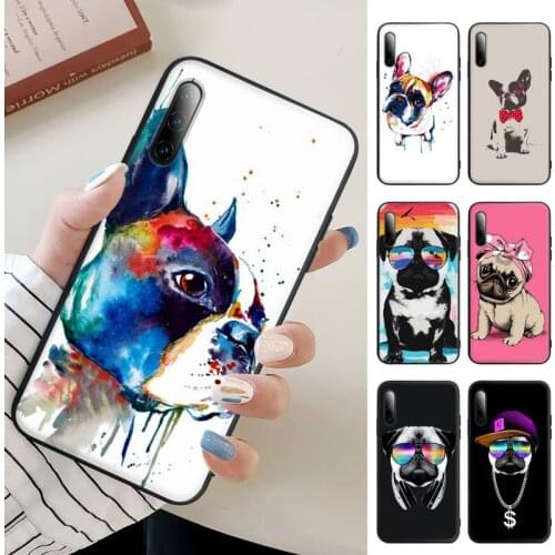 Hot French Bulldog Dog Pug Mobile Phone Case Cover For Samsung A51 A52 A71 A50 A21 A20 A20E A31 A30 A40 A70 A01 A10 A11 A30S