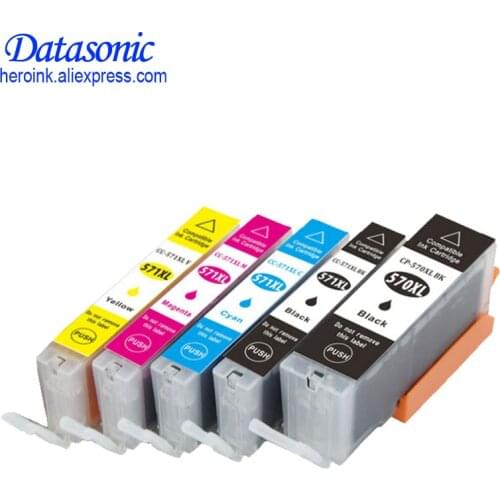 DAT for 570 571 PGI-570 CLI-571 Ink Cartridge For Canon PIXMA MG5750/MG5751/MG5752/MG5753/MG6850/MG6851/MG6852/MG6853/MG7750