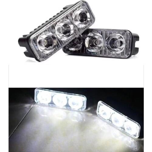 3-LED Bulb Warning Strobe Lights Daytime Running Light For Car Modification Daytime Running Light 3 LED Motorcycle Light