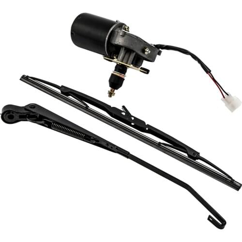 UTV 12V Electric Windshield Wiper Motor Kit for Polaris RZR Kawasaki Hard Coated for KUBOTA RTV for John Deere Gator