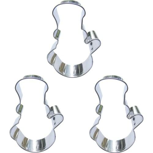 Snowman shape 3 piece biscuit cutting molds, baking tools, cake decorating soft candy tools