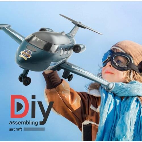 DIY Assembling Aircraft Engineer Kids Toy Montessori Materials Airplane Model Kits Screw Nut Building Blocks Toys For Children