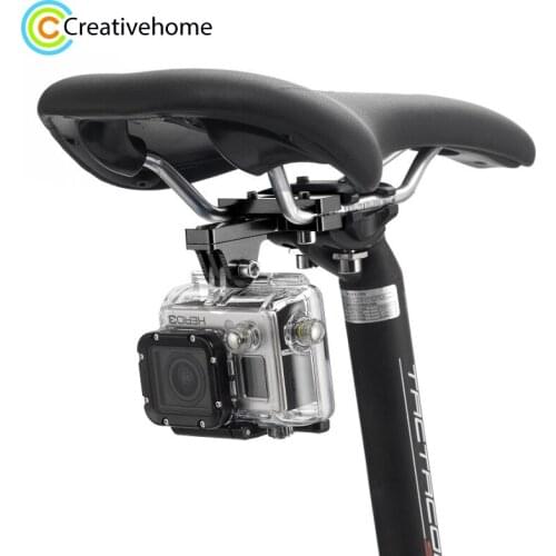 PULUZ Aluminium Alloy Bike Seat Cushion Mount for GoPro NEW HERO /HERO 6/5/5 Session /4 Session/4 /3+ /3 /2 /1, Xiaoyi and so on