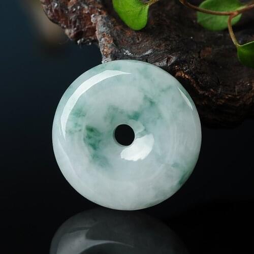 Jade Safety buckle pendant Male and female child section jade pendant Pendant