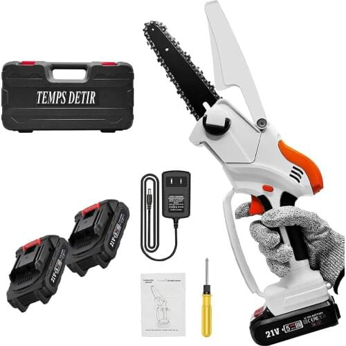 NEW Cordless 6-Inch Electric Saw Handheld Portable Saw With Safety Lock For Gardening Farm Bush Tree Branch Wood Cutting